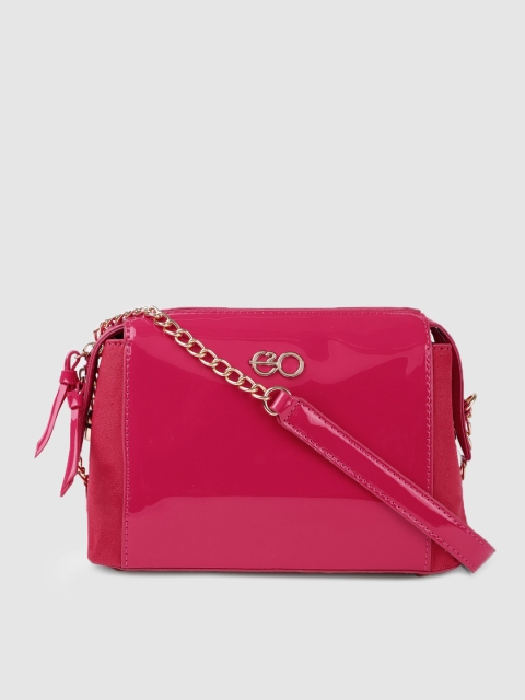 

E2O Pink Solid Sling Bag