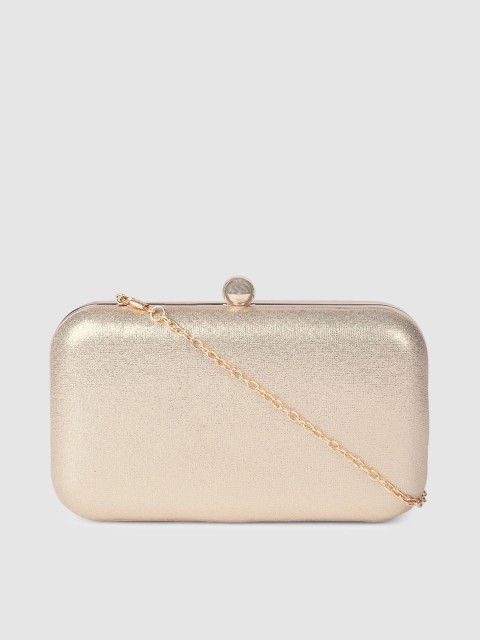 

E2O Gold-Toned Textured Clutch