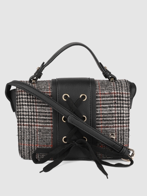 

E2O Black Checked Sling Bag