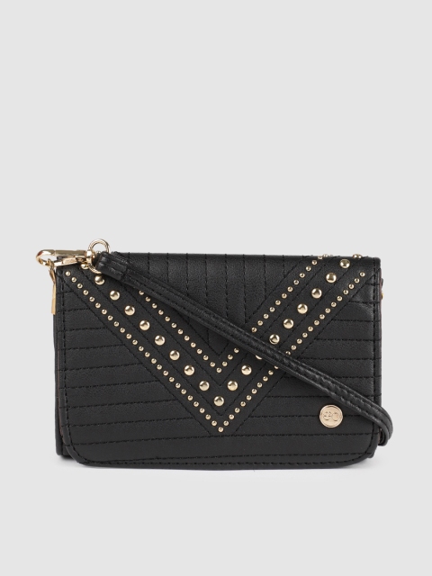 

E2O Black Solid Sling Bag