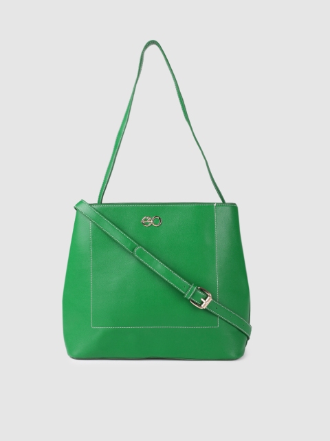 

E2O Green Solid Shoulder Bag