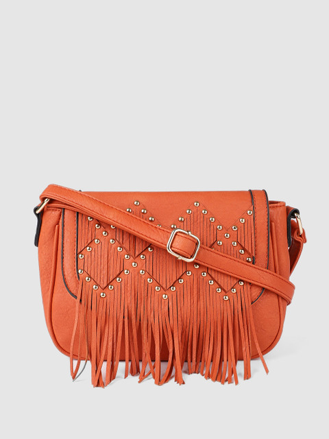 

E2O Orange Solid Sling Bag
