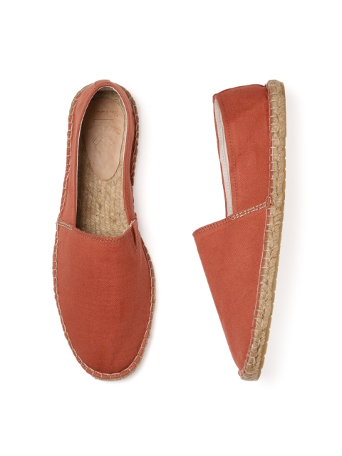 

WROGN Men Rust-Coloured Espadrilles