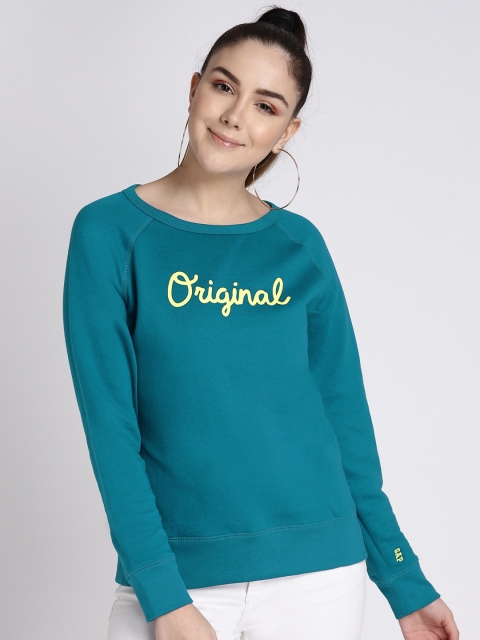 

GAP Women's Logo Sweatshirt, Teal