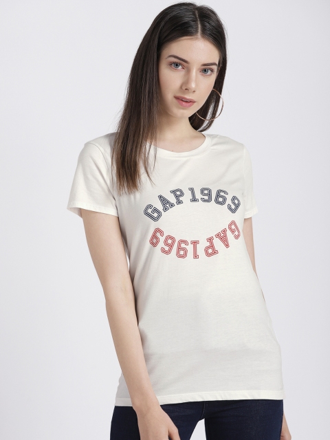 

GAP Women's Logo Crewneck T-Shirt, White