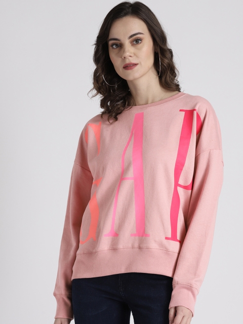 

GAP Women's Vintage Soft Logo Raglan Sweatshirt, Pink