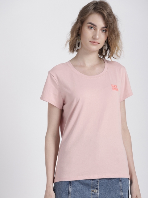

GAP Women's Logo Crewneck T-Shirt, Pink
