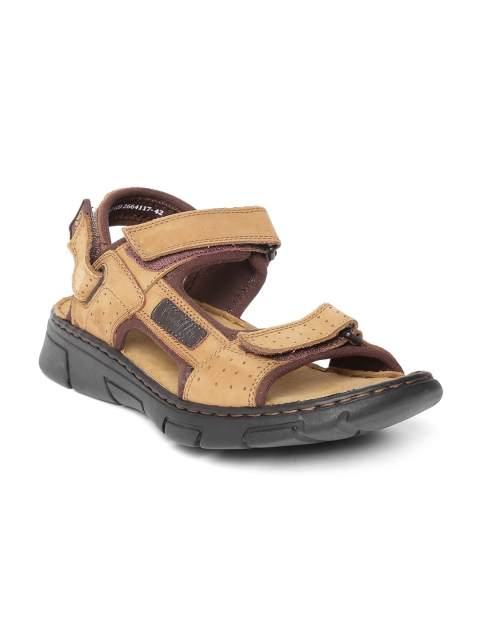 

Woodland Men Camel Brown Leather Comfort Sandals