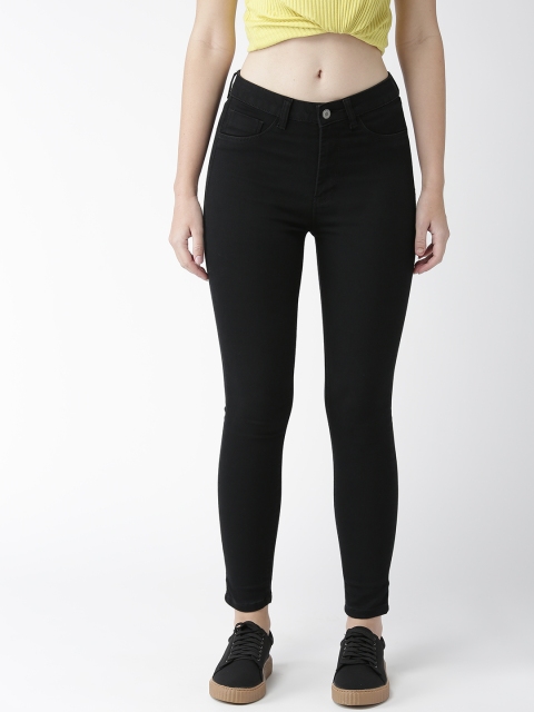 

Flying Machine Women Black Regular Fit High-Rise Clean Look Stretchable Jeans