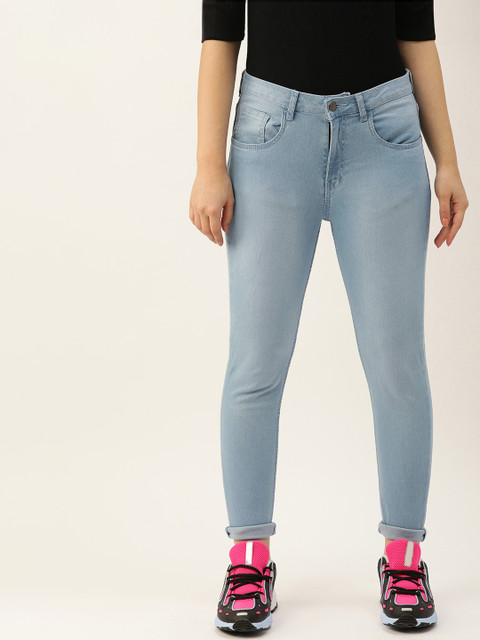 

DressBerry Women Blue Skinny Fit Mid-Rise Clean Look Stretchable Jeans