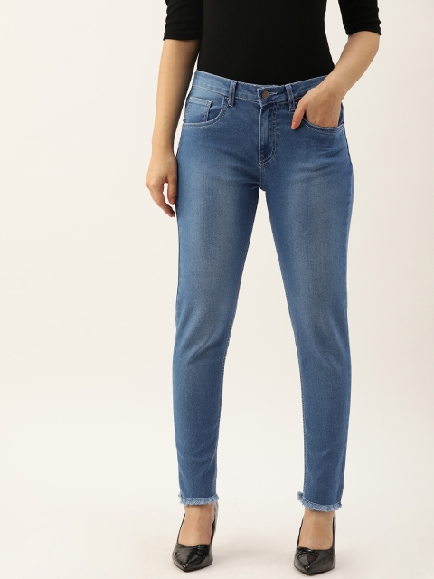 

DressBerry Women Blue Skinny Fit Mid-Rise Clean Look Stretchable Jeans