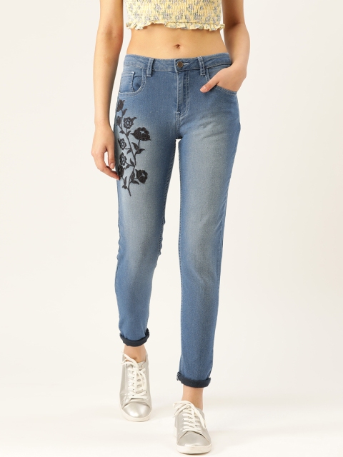 

DressBerry Women Blue Skinny Fit Mid-Rise Clean Look Stretchable Jeans
