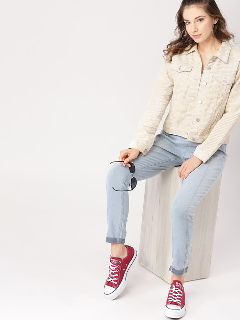 

DressBerry Women Blue Washed Jeggings