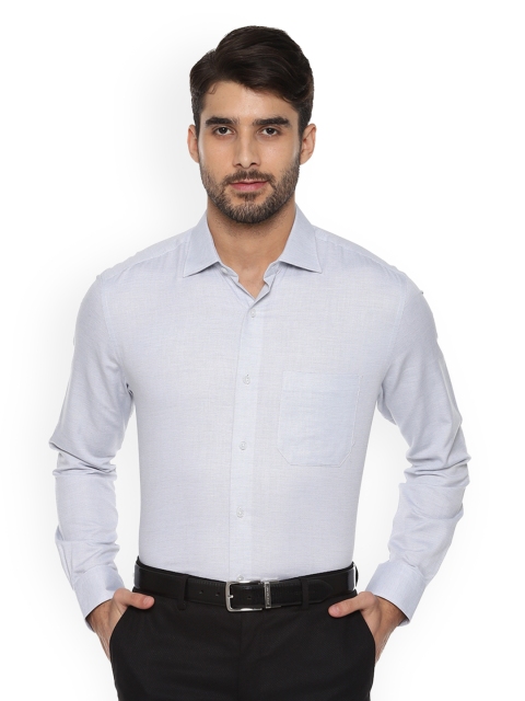 

Louis Philippe Men Blue Regular Fit Classic Striped Formal Shirt