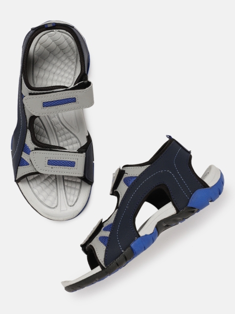 

YK Boys Grey & Blue Colourblocked Sports Sandals