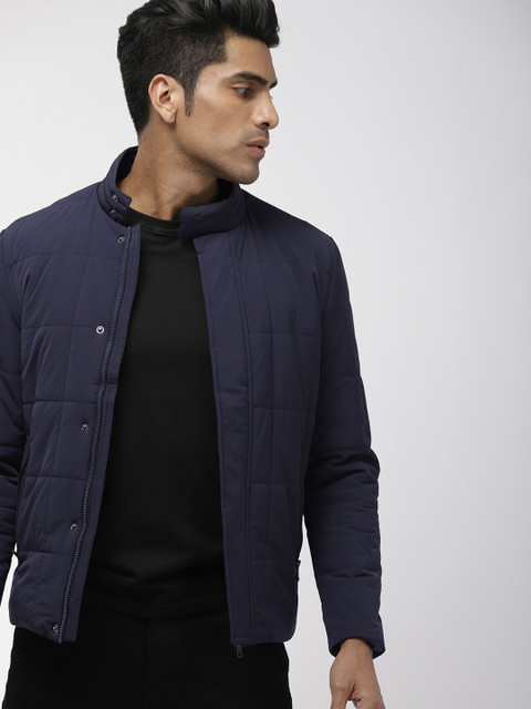 

Indian Terrain Men Navy Blue Solid Insulator Jacket