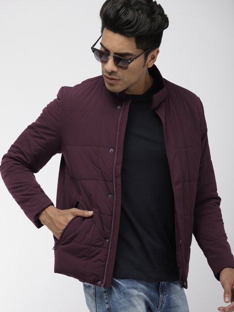 

Indian Terrain Men Burgundy Puffer Jacket