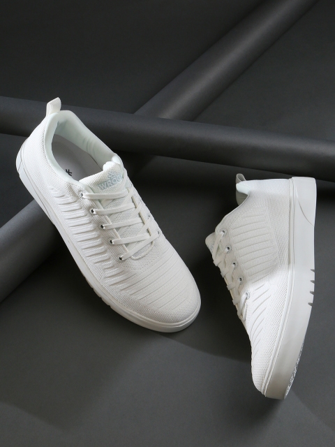 

WROGN Men White Textured Sneakers