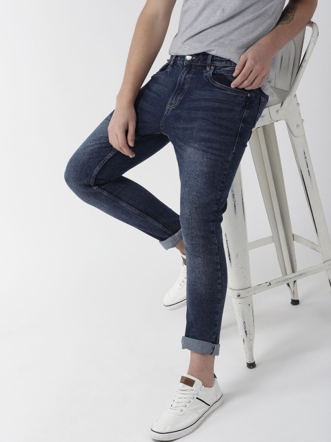 

Mast & Harbour Men Navy Blue Skinny Fit Mid-Rise Clean Look Stretchable Jeans