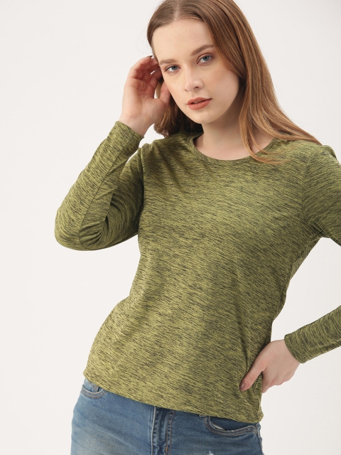 

DressBerry Women Olive Green Solid Styled Back Top