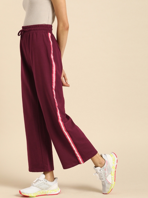 

DressBerry Women Burgundy Solid Track Pant