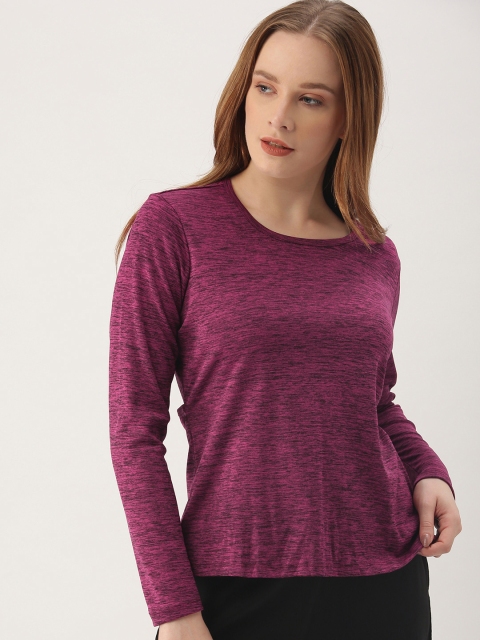 

DressBerry Women Burgundy Solid Styled Back Top