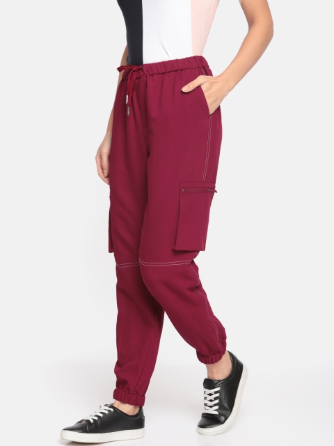 

DressBerry Women Maroon Regular Fit Solid Joggers