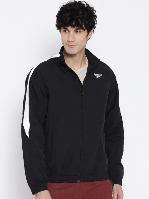 

Reebok Classic Men Black Solid Track Jacket