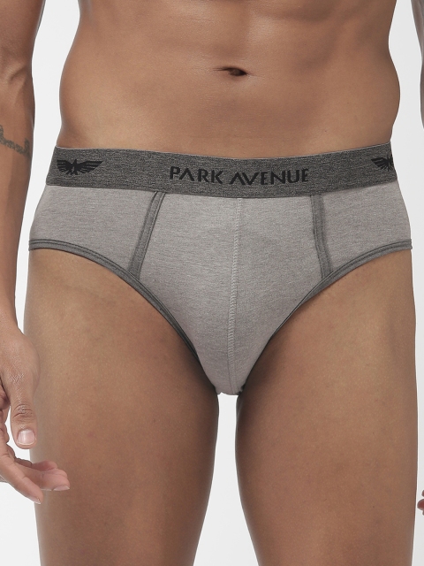 

Park Avenue Men Grey Solid Briefs PZRR00125-G3