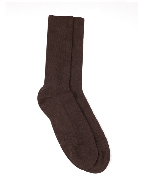 

Park Avenue Men Brown Solid Above Ankle Socks