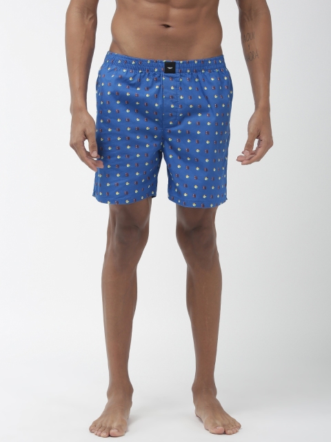 

Park Avenue Men Blue Printed Pure Cotton Boxers PZUA00418-B6