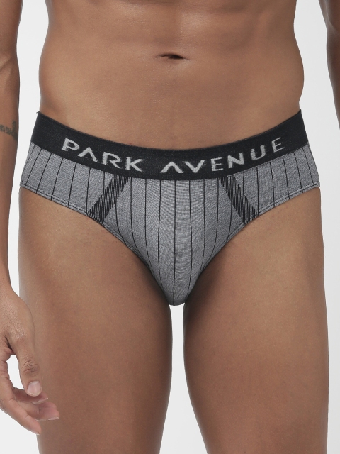 

Park Avenue Men Navy Blue Striped Briefs PZRA00084