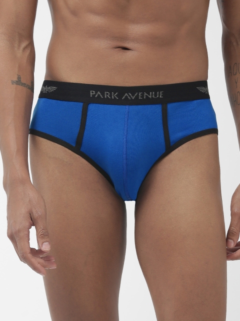 

Park Avenue Men Blue Solid Briefs PZRR00125