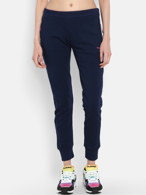 

hummel Women Blue Solid Slim Fit Joggers