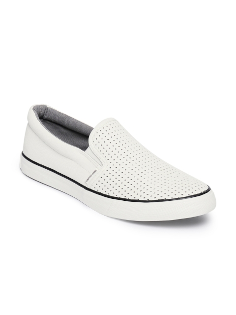 

U.S. Polo Assn. Men White Slip-On Sneakers
