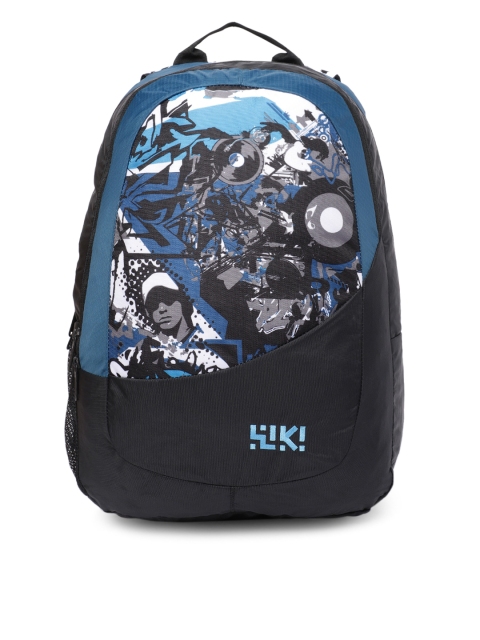 

Wildcraft Unisex Blue Wiki Rapper Print Graphic Backpack