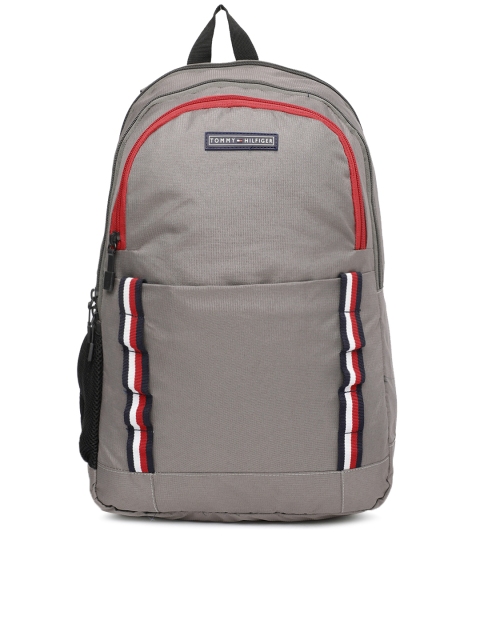 

Tommy Hilfiger Unisex Grey Solid Laptop Backpack