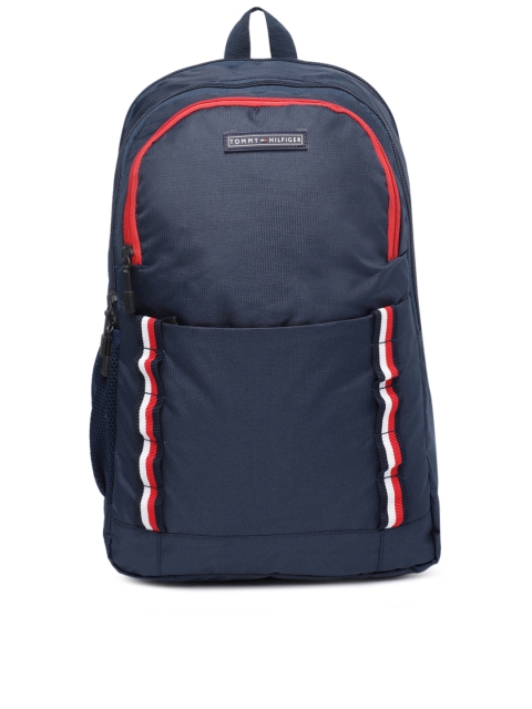 

Tommy Hilfiger Unisex Navy Blue Solid Laptop Backpack