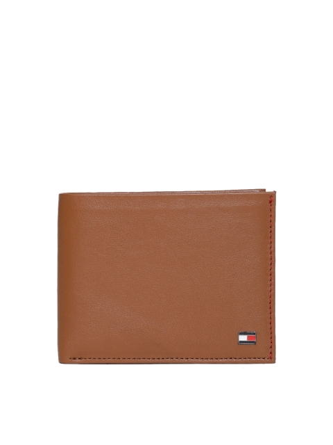 

Tommy Hilfiger Men Tan Brown Solid Two Fold Leather Wallet