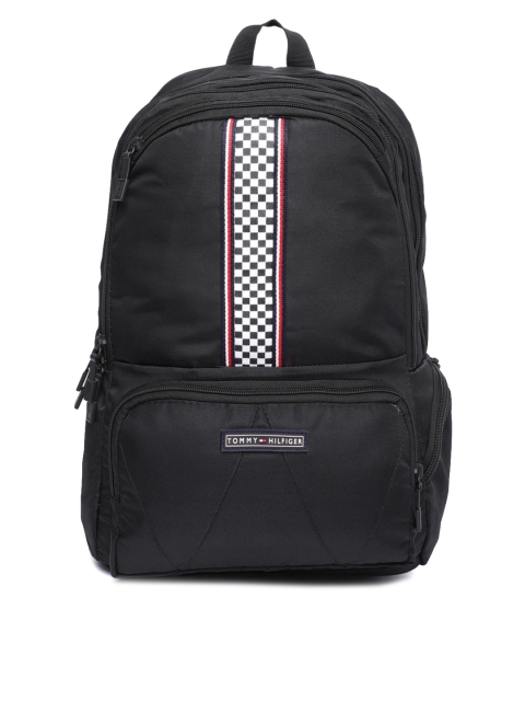 

Tommy Hilfiger Unisex Black Solid Laptop Backpack