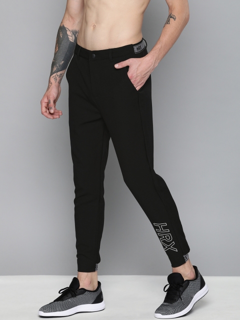 

HRX by Hrithik Roshan Lifestyle Men Black Tapered Fit Solid Joggers