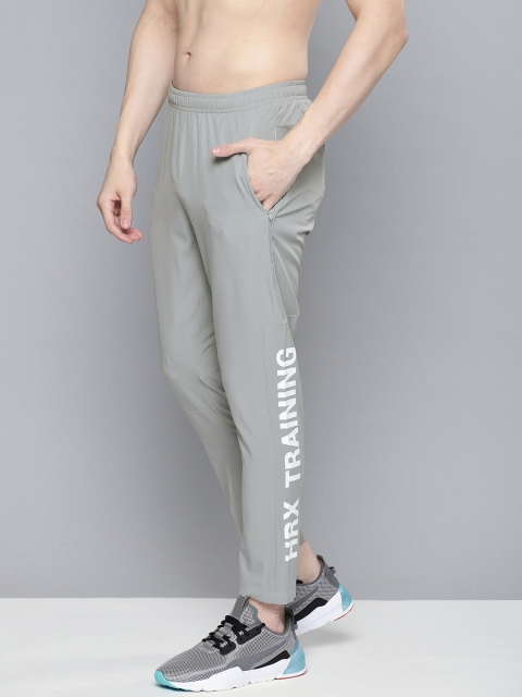 

HRX by Hrithik Roshan Men Grey Solid RAPID-DRY Training Slim Fit Track Pants