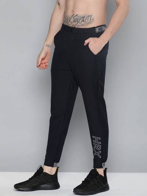 

HRX by Hrithik Roshan Men Navy Blue Solid Tapered Fit Joggers