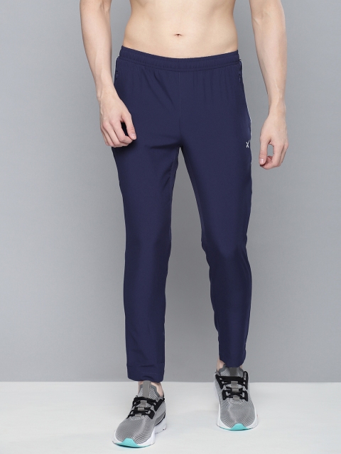 

HRX by Hrithik Roshan Men Blue Solid RAPID-DRY Running Slim Fit Track Pants