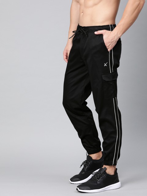 

HRX by Hrithik Roshan Men Black Men Slim Fit Lifestyle Cargos