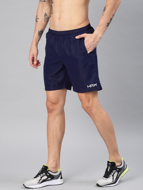 

HRX by Hrithik Roshan Men Navy Blue Solid Regular Fit Sports Shorts
