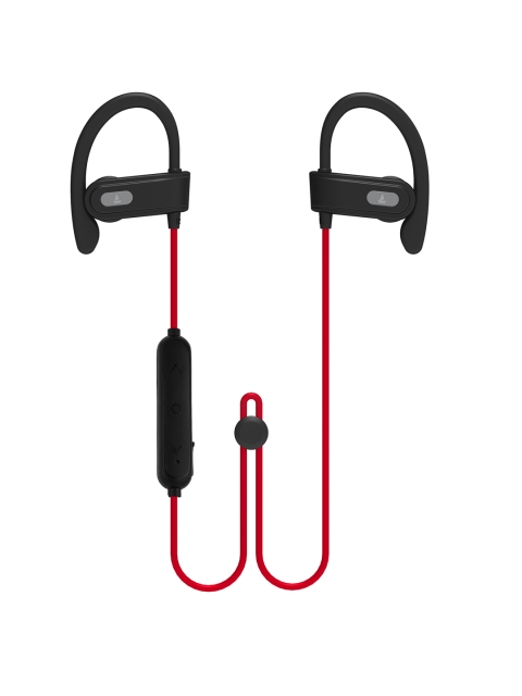 

boAt Rockerz 215 Active Black Sports Wireless Earphones with BT V5.0 Dual Pairing IPX4, Red
