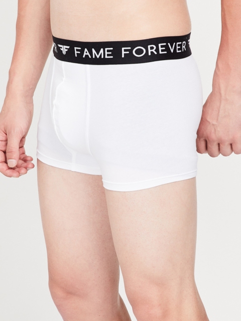 

Fame Forever by Lifestyle Men White Solid Trunk 8903742045259