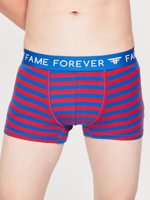 

Fame Forever by Lifestyle Men Red & Blue Striped Trunk 8903742045457