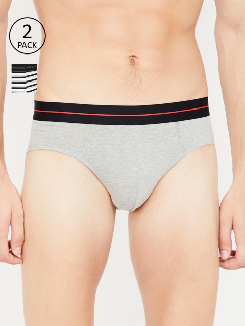 

Fame Forever by Lifestyle Men Pack of 2 Briefs 8903742044757, Grey